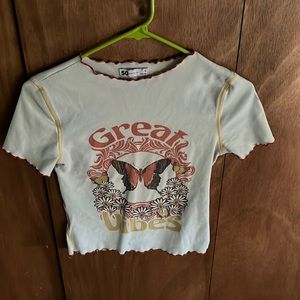 Great vibes butterfly shirt! Medium
